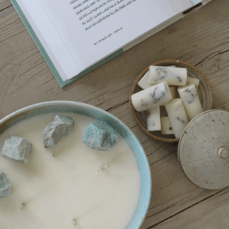 Crystal candle - Amazonite