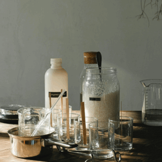 סדנת 2 נרות סויה + מגש