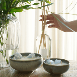 Crystal candle - Blue Calcite