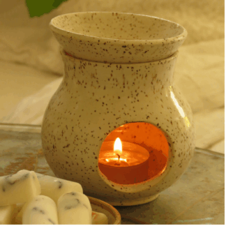 Handmade Ceramic Burner - Speckled
