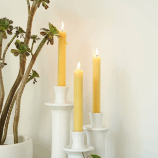 Classic Tall Beeswax Candles