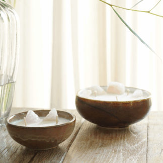 Crystal candle - Rose Quartz